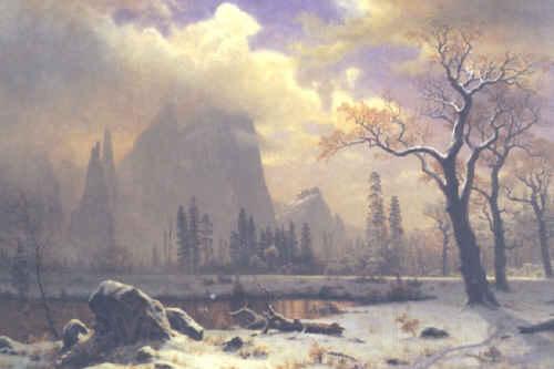 Albert Bierstadt Yosemite Winter Scene Germany oil painting art